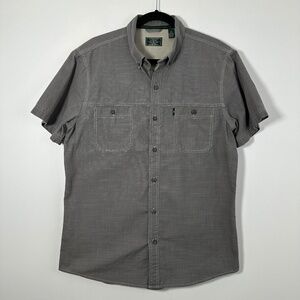 G.H. Bass & Co. Mens Sz Large Rock River Textures Short Sleeve Shirt Sz Large